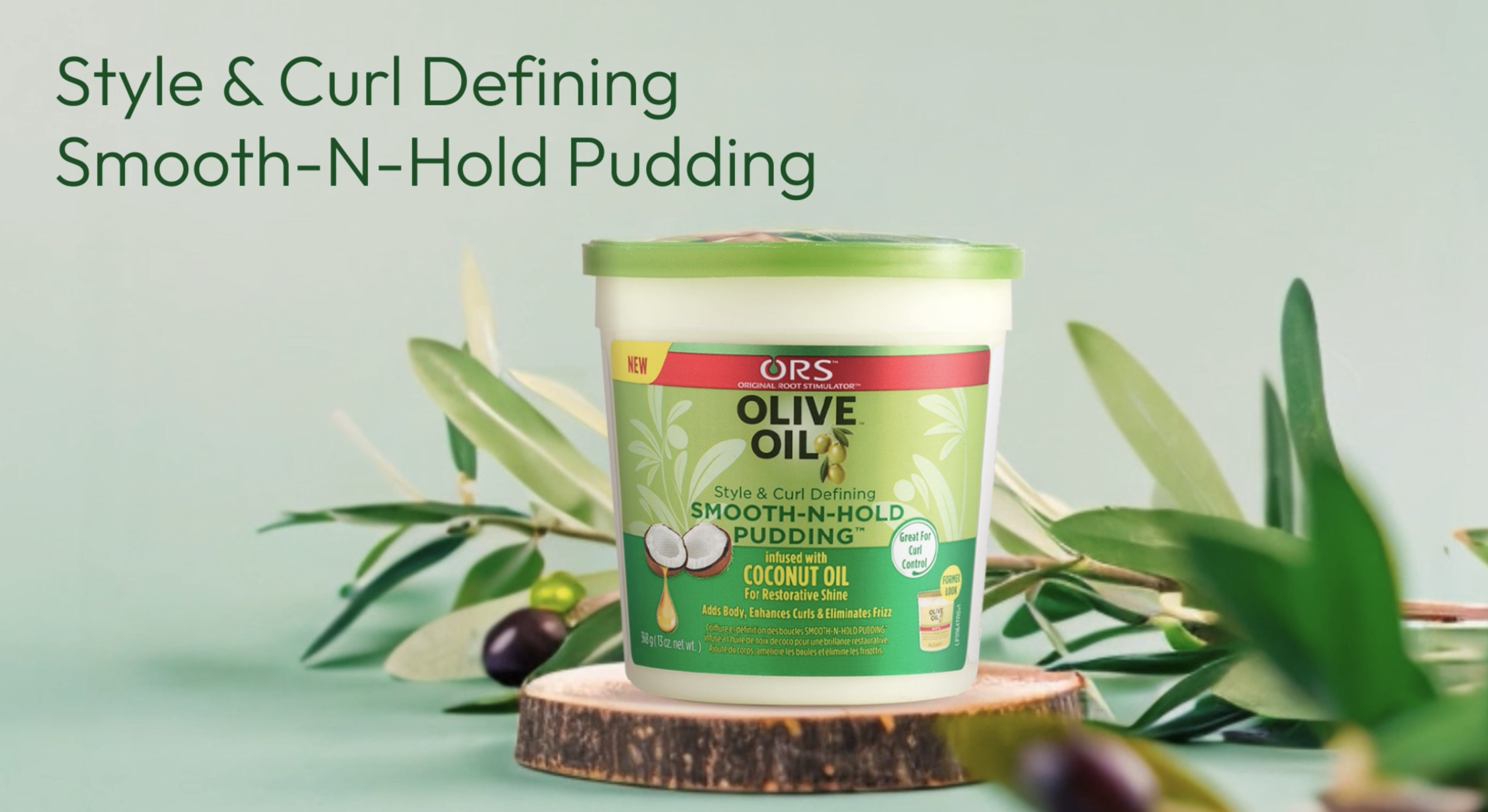 Amazon.com: ORS Olive Oil Style and Curl Smooth-N-Hold Pudding 13